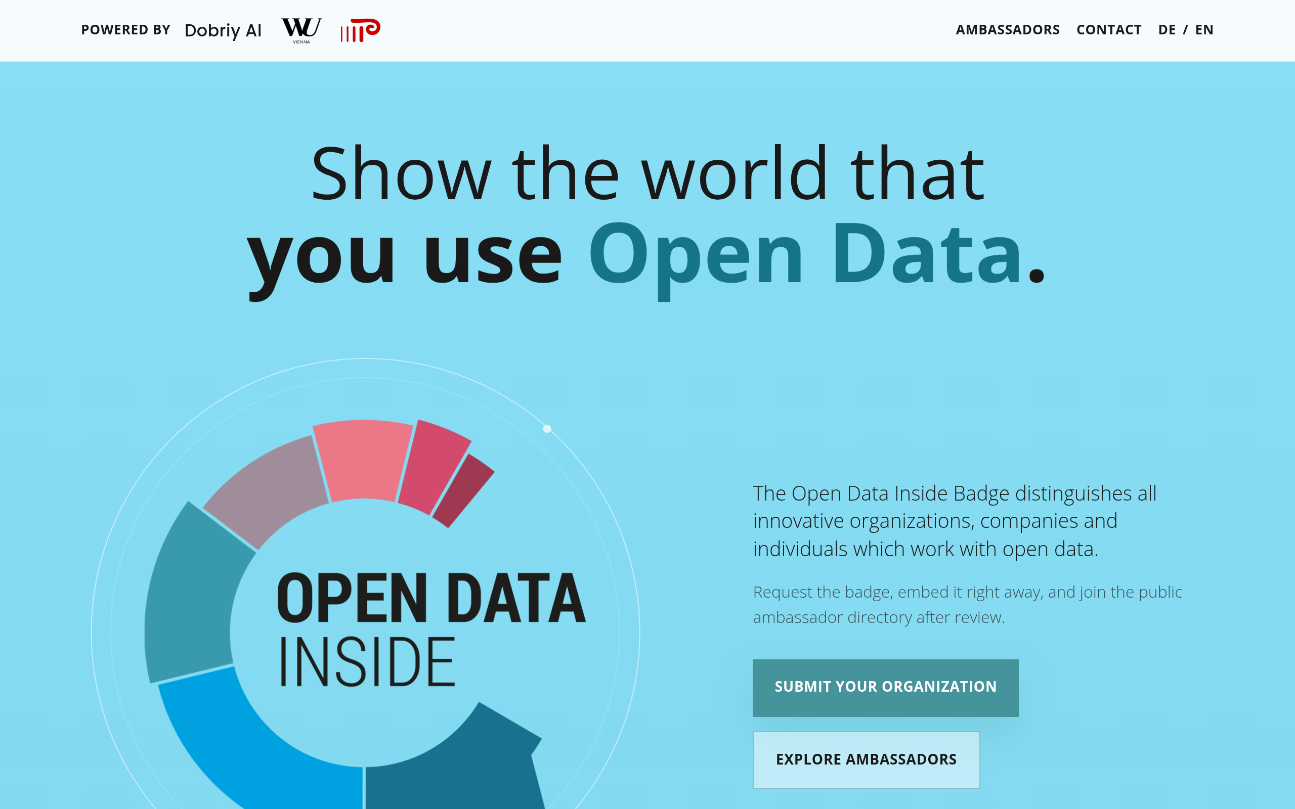 Open Data Inside website screenshot